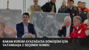 Bakan Kurum Ayazağa’da Dönüşüm İçin Vatandaşa 2 Seçenek Sundu
