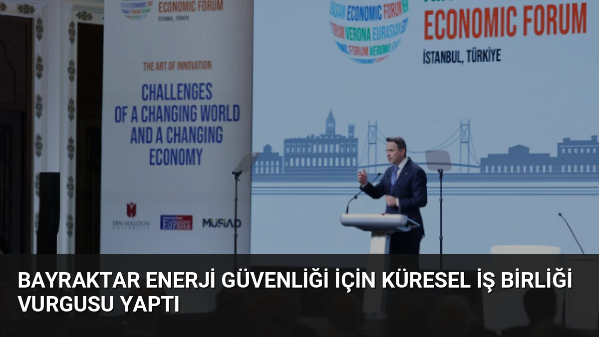 Bayraktar Enerji Güvenliği İçin Küresel İş Birliği Vurgusu Yaptı
