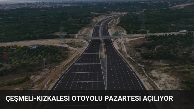 Çeşmeli-Kızkalesi Otoyolu Pazartesi Açılıyor