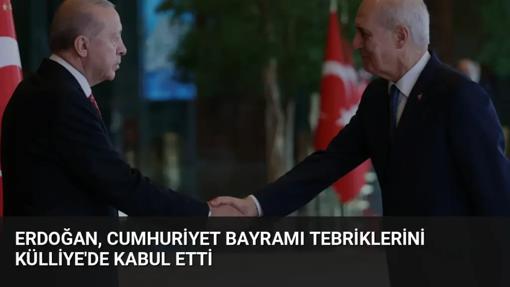 Erdoğan, Cumhuriyet Bayramı tebriklerini Külliye'de kabul etti