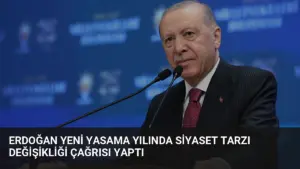 Erdoğan Yeni Yasama Yılında Siyaset Tarzı Değişikliği Çağrısı Yaptı