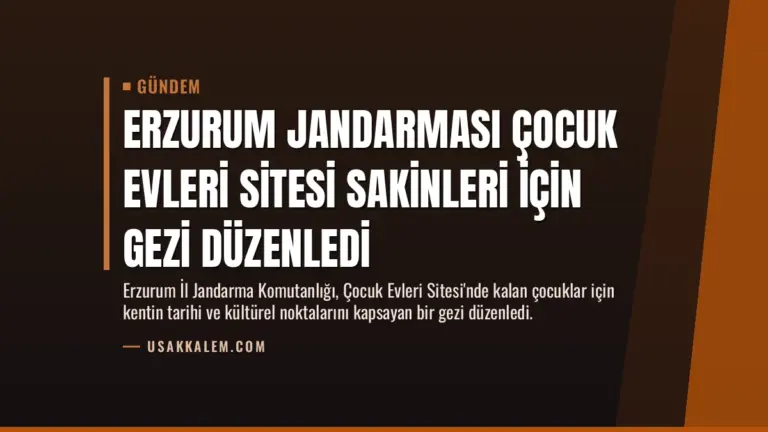 Erzurum Jandarması Çocuk Evleri Sitesi Sakinleri İçin Gezi Düzenledi
