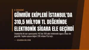Gümrük Ekipleri İstanbul'da 310,5 Milyon TL Değerinde Elektronik Sigara Ele Geçirdi