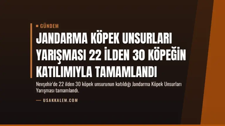 Jandarma Köpek Unsurları Yarışması 22 İlden 30 Köpeğin Katılımıyla Tamamlandı