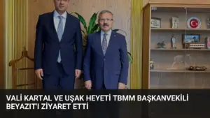Vali Kartal ve Uşak Heyeti TBMM Başkanvekili Beyazıt’ı Ziyaret Etti